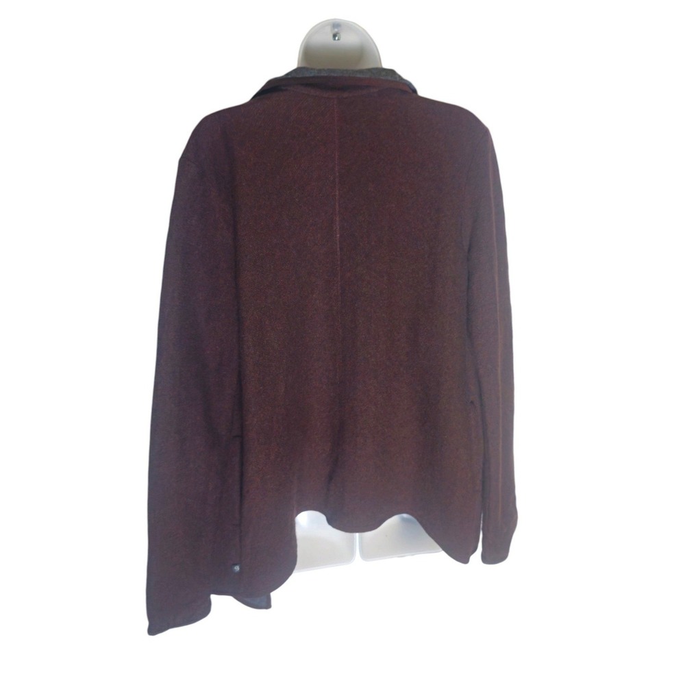Mountain Hardware Sarafin Wrap Sweater Cardigan Brown/Gray Sz L Quilted Granola - Picture 8 of 14